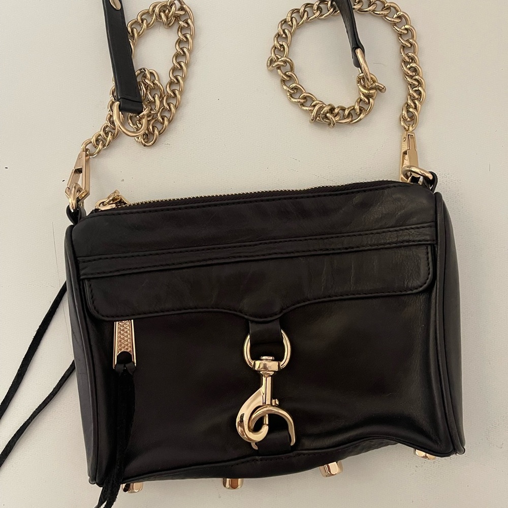 Rebecca minkoff Mac mini black leather